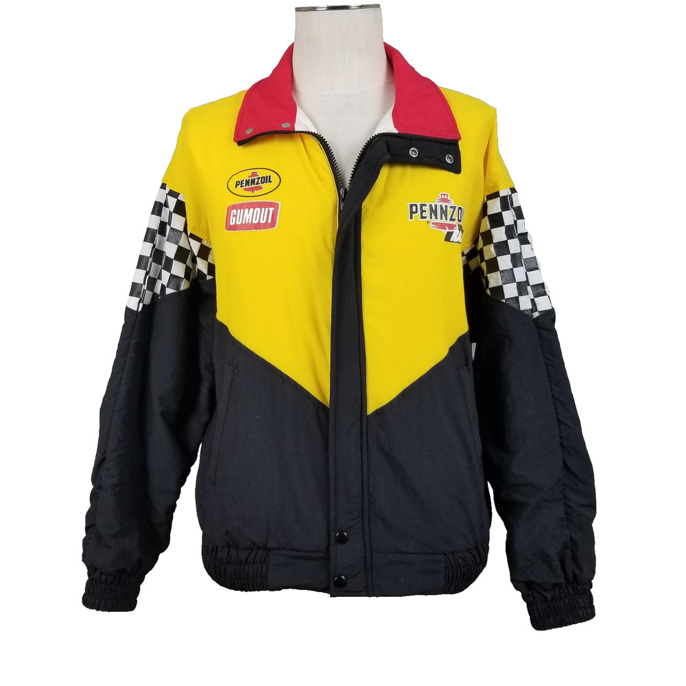 Pennzoil Racing Jacket Youth Large Multi-Color Swingster‎ Nylon Made USA